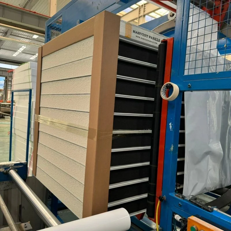 Insulated Metal Panels (IMP) on the production line